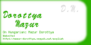 dorottya mazur business card